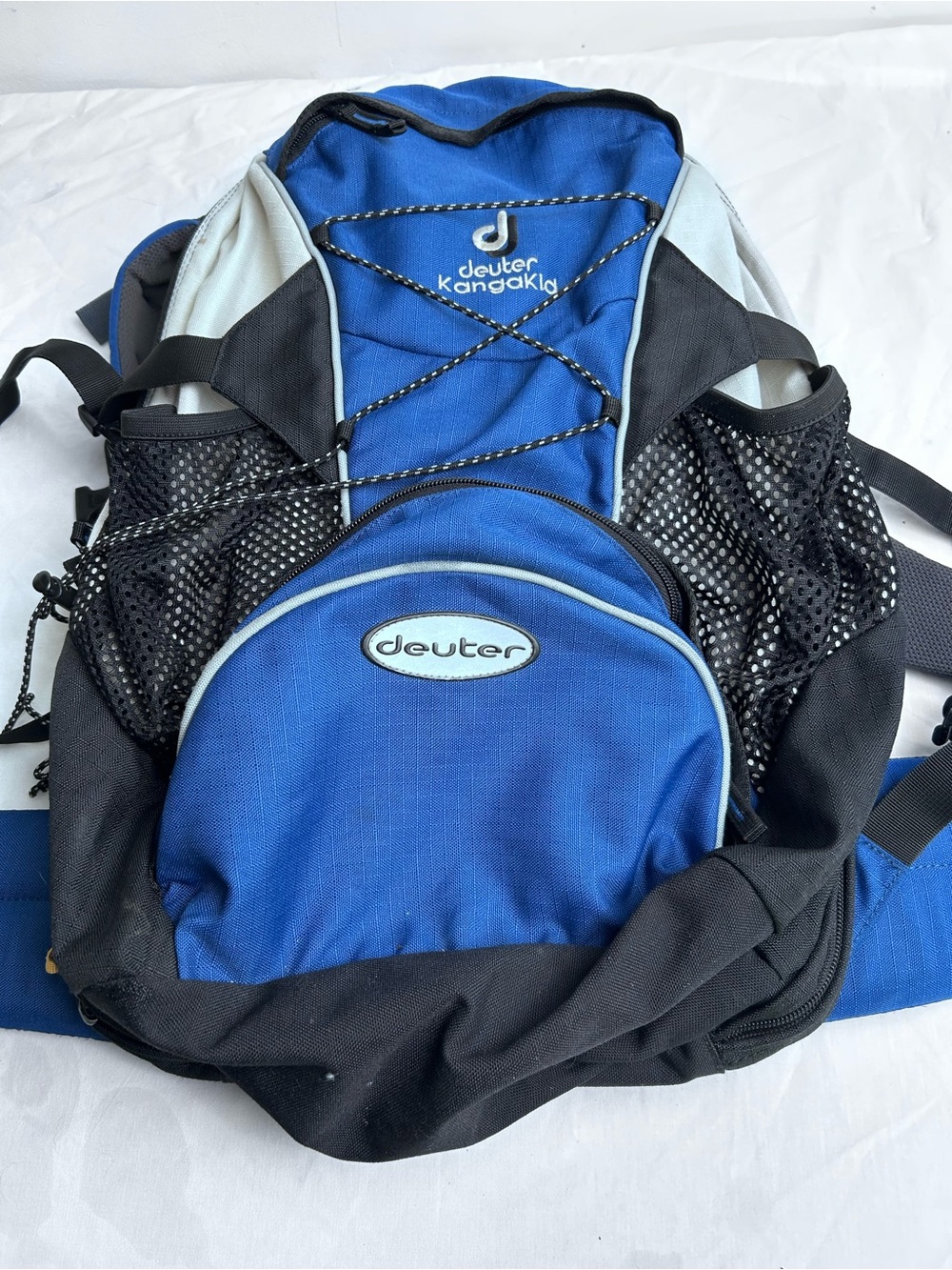 Deuter Blue and Black Kangakids Daypack children’s carrier and backpack